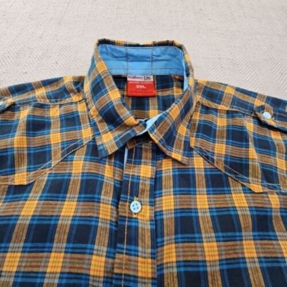 Eklectik Genes‎ Co. Graphic Logo Button-Down Shirt Men's 2XL Jeanetik Revolution - Picture 6 of 14